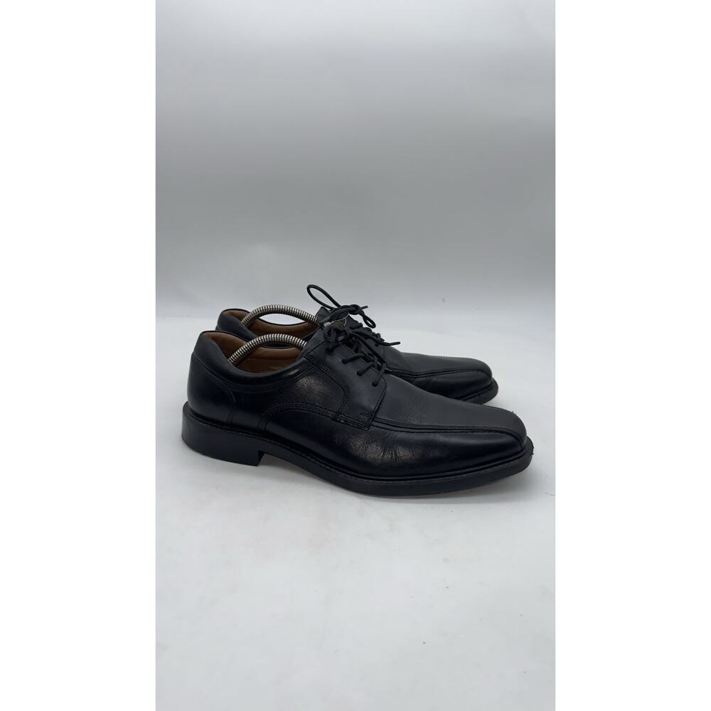 204865 PF50 MEN'S SHOES SIZE 9.5M BLACK LEATHER LACE UP BY JOHNSTON & MURPHY